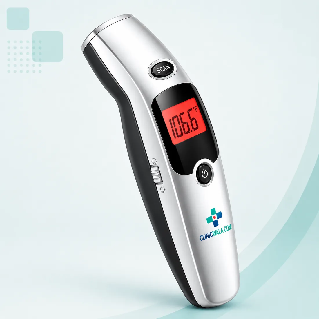 Infrared Thermometer supplied with the ClinicWala e-clinic kit