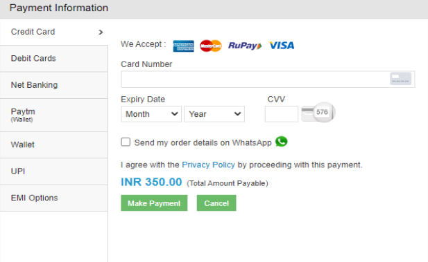 Payment Method