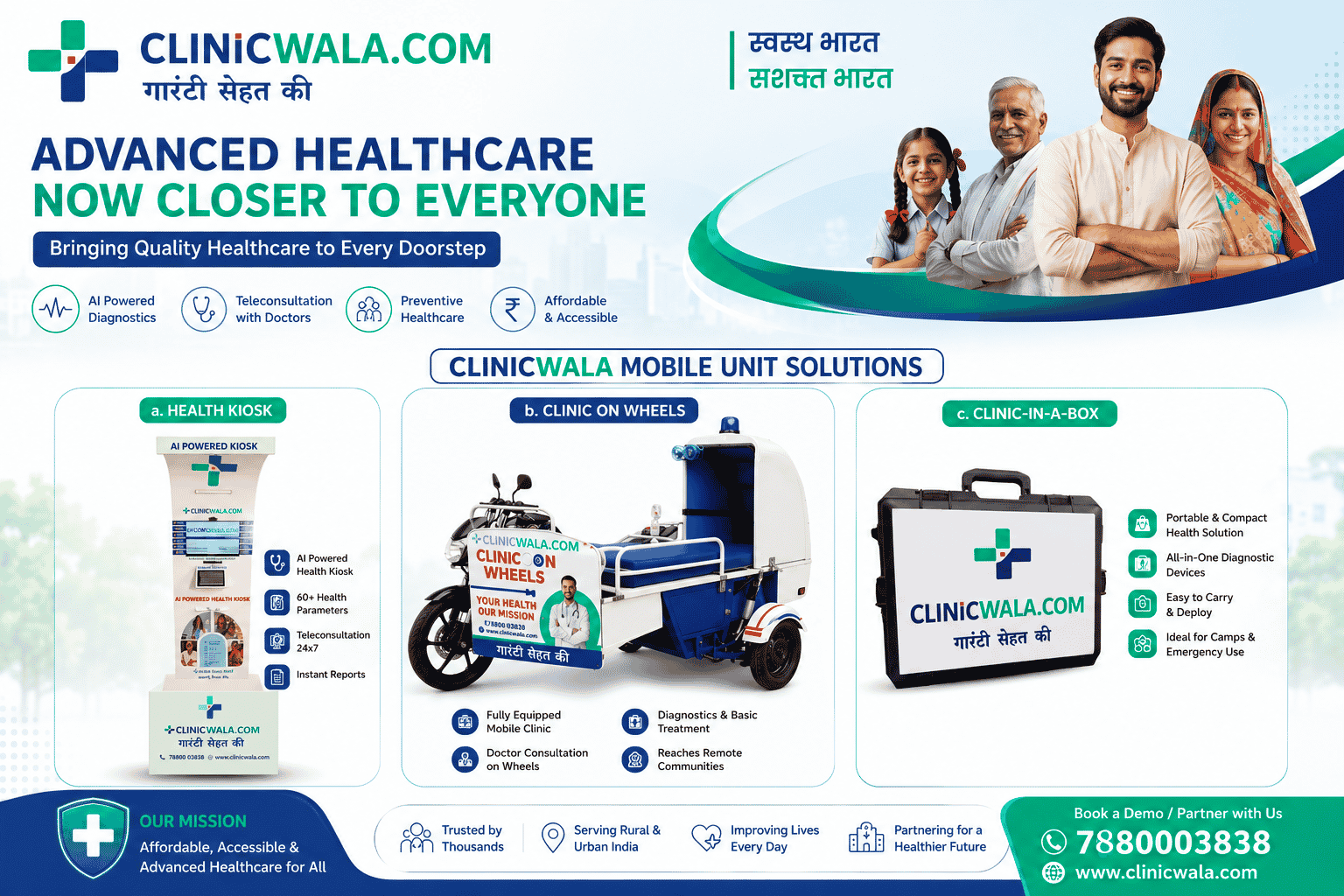 Clinicwala mobile healthcare units